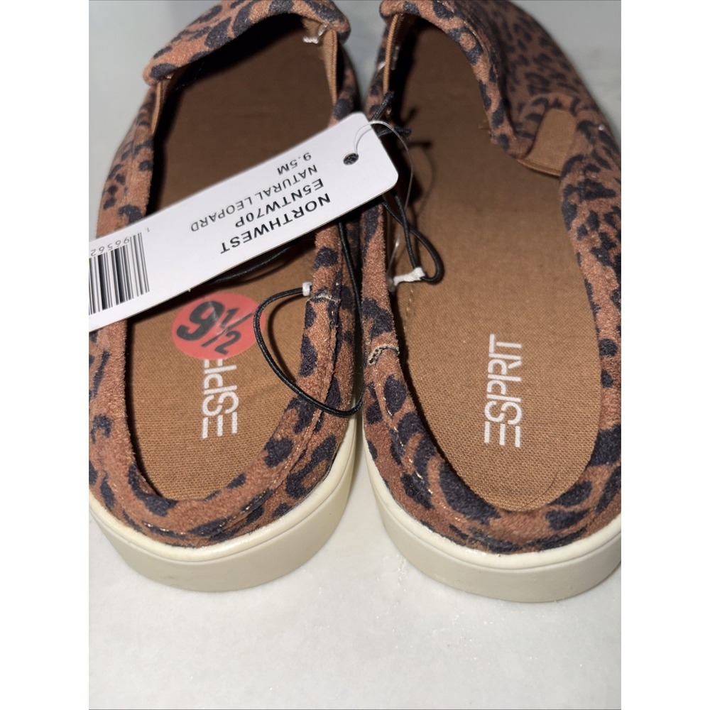 ESPRIT Womens 9.5 Northwest‎ Natural Leopard Print Slip On Flat shoes Sneakers - Picture 4 of 5